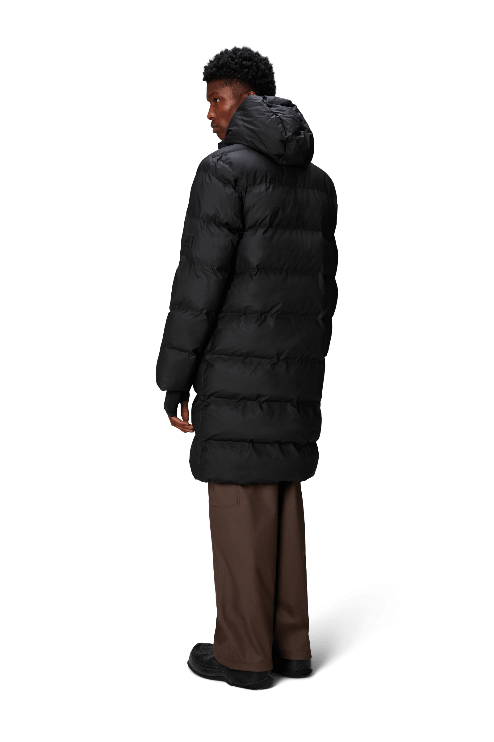 Alta Longer Puffer Jacket, Black