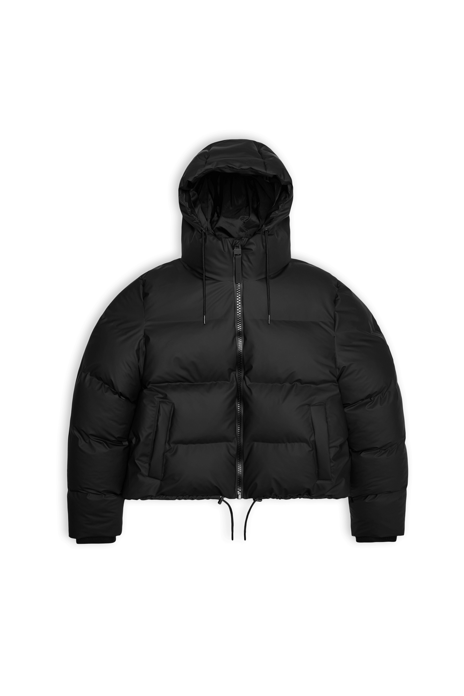 Alta Short Puffer Jacket, Black