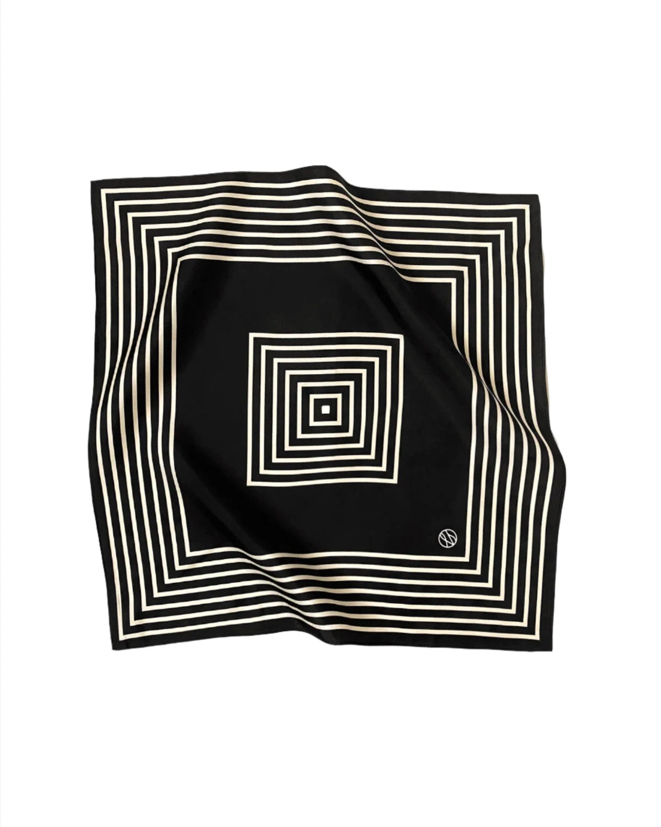 No. 16 Silk Scarf, Black