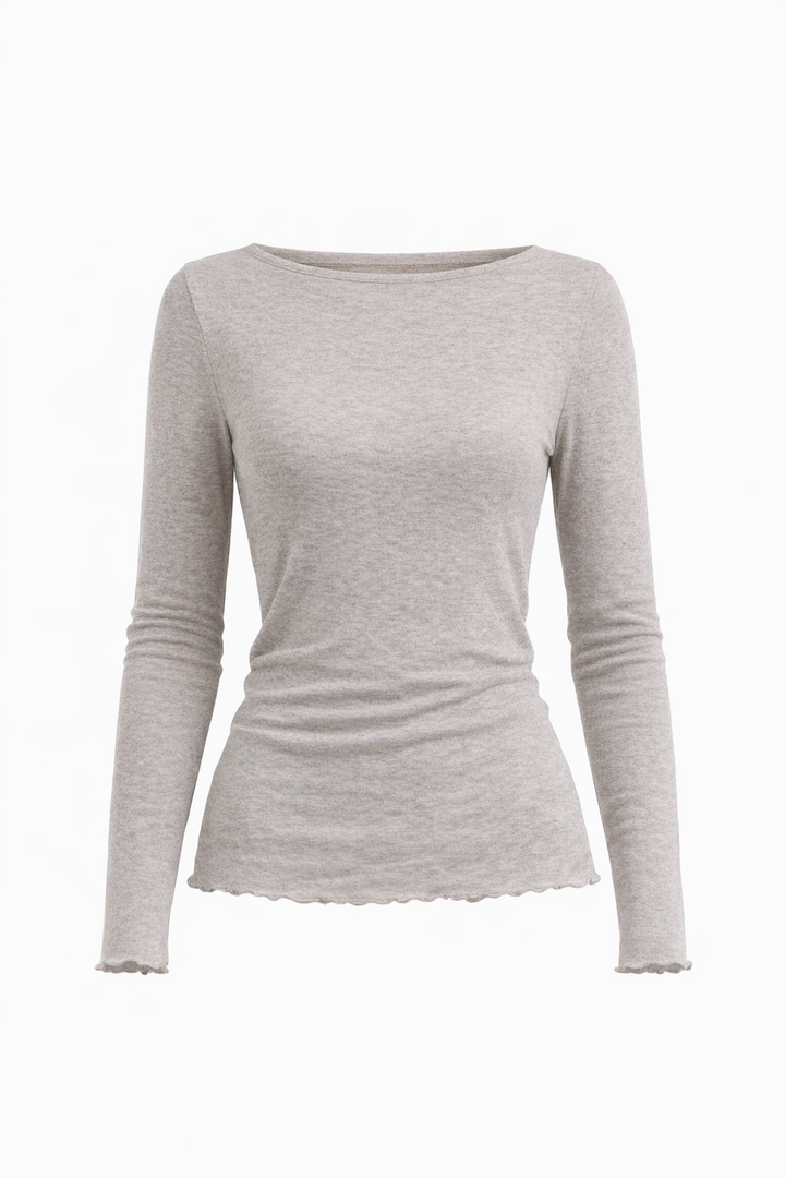 Cotton Boat Neck, Desert Melange