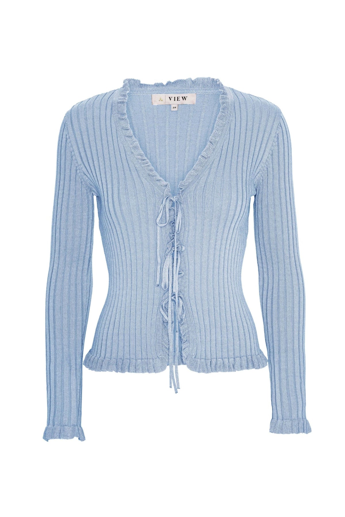 Fabian Tie Cardigan, Blue