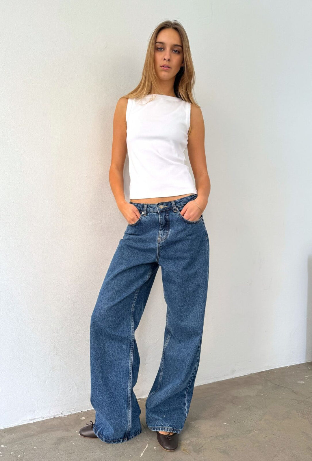 Bridget Jeans - Mid Blue Denim // FORPÖNTUN