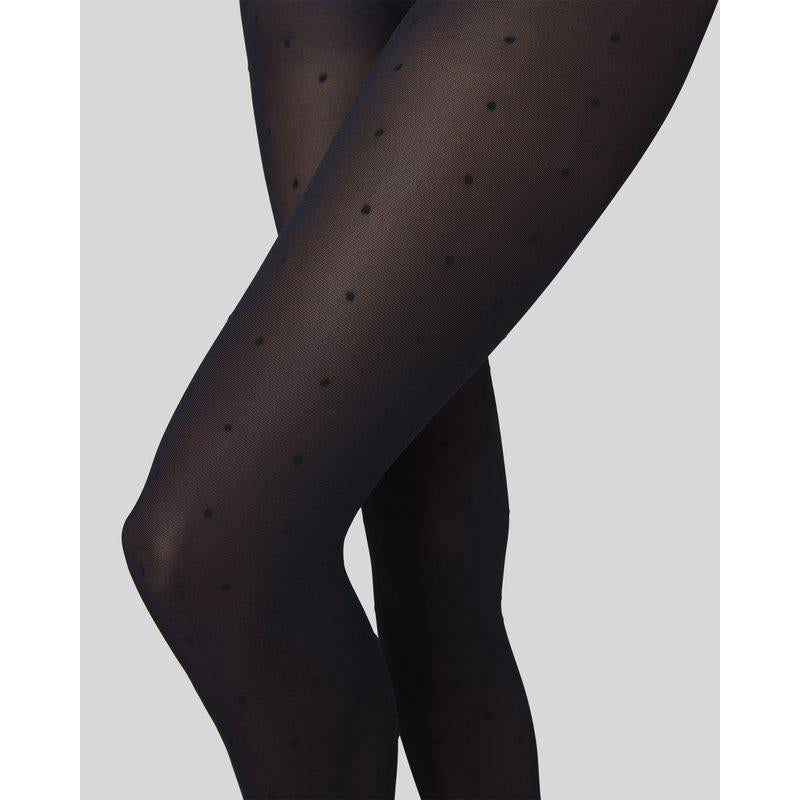 Doris Dots Tights, Black