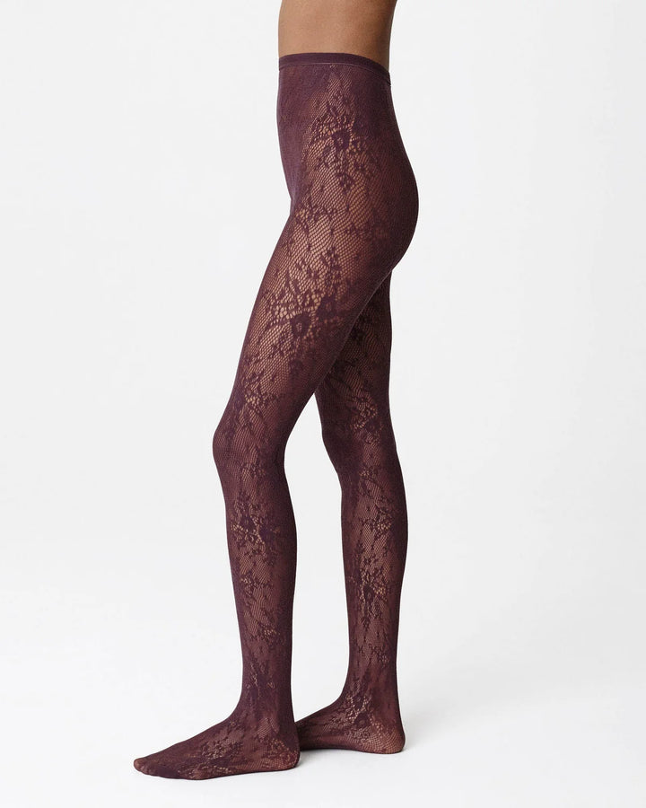 Rosa Lace Tights - Huckleberry