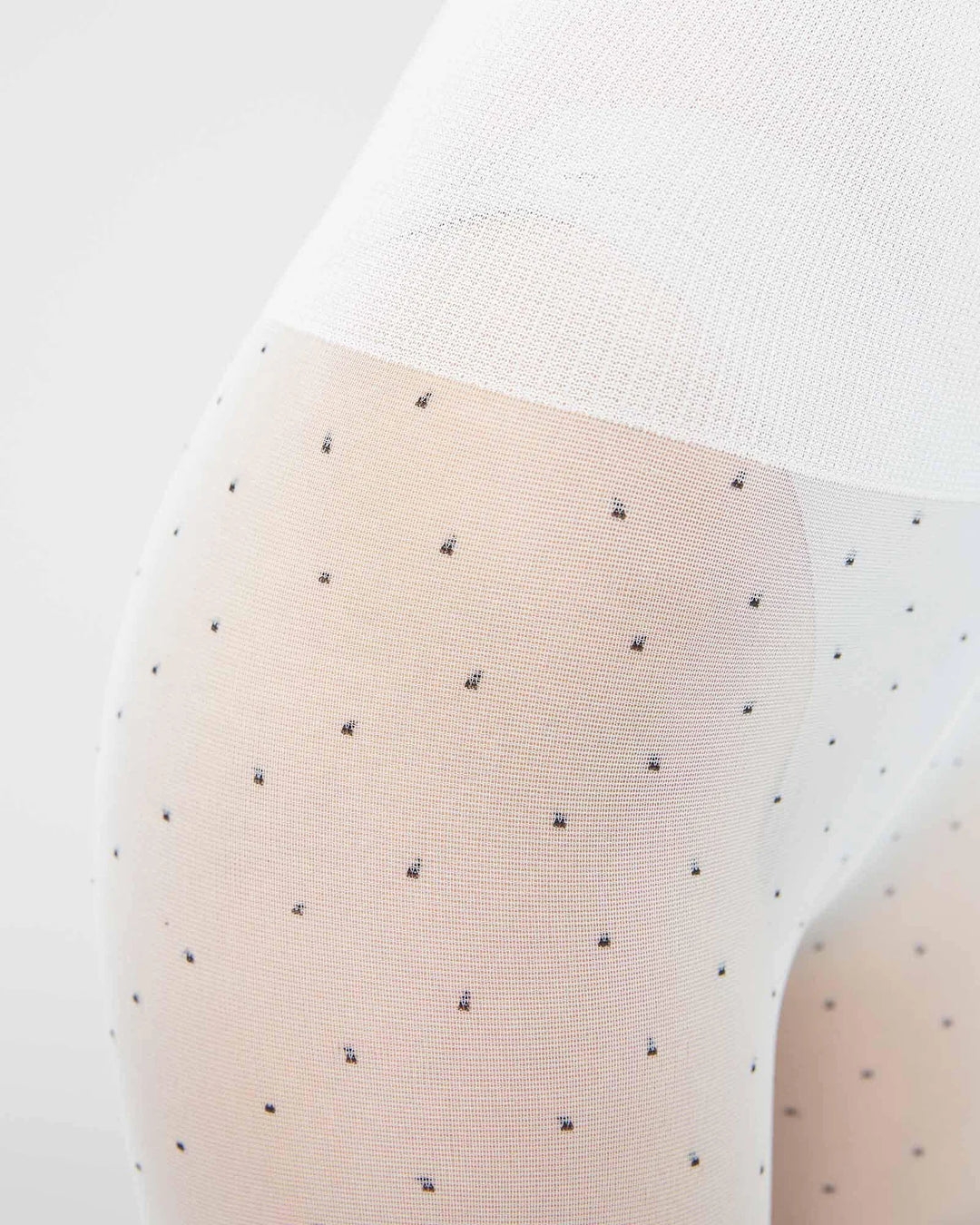 Eira Petite Dots Tights, Ivory