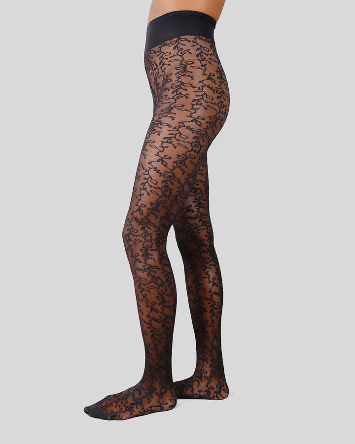 Lo Lace Tights, Black