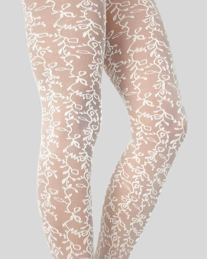 Lo Lace Tights, Ivory