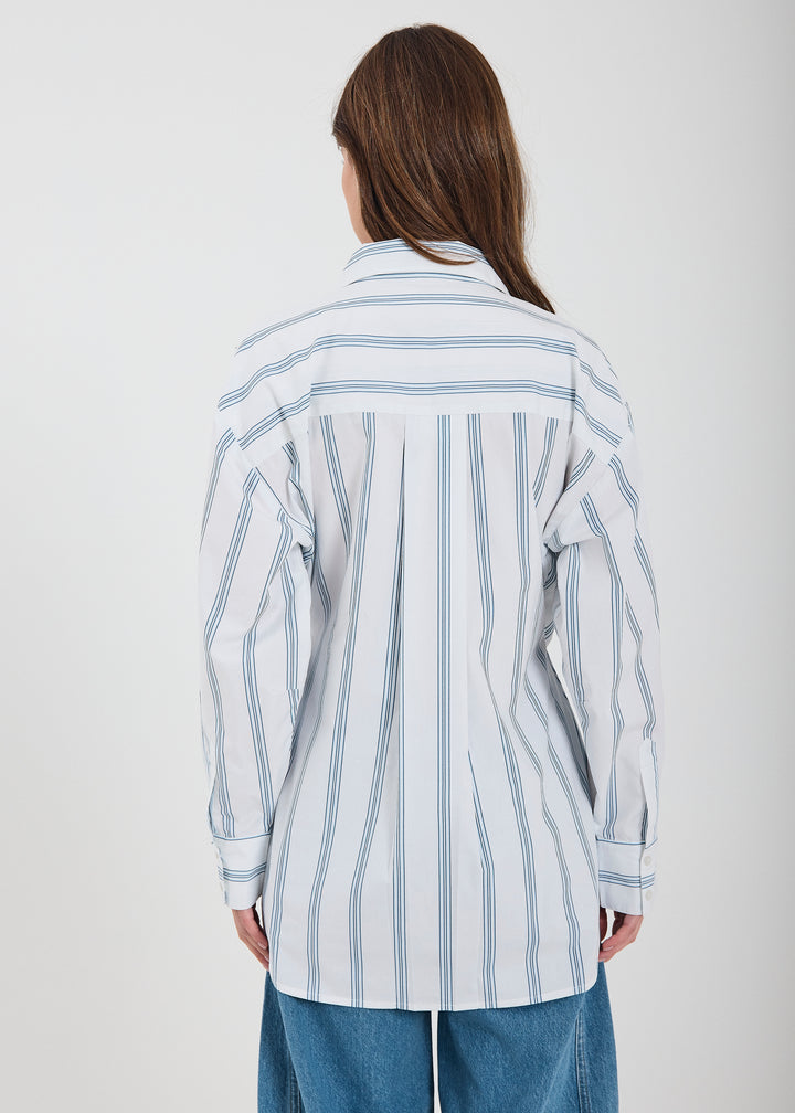 Apio Shirt, White Stripe