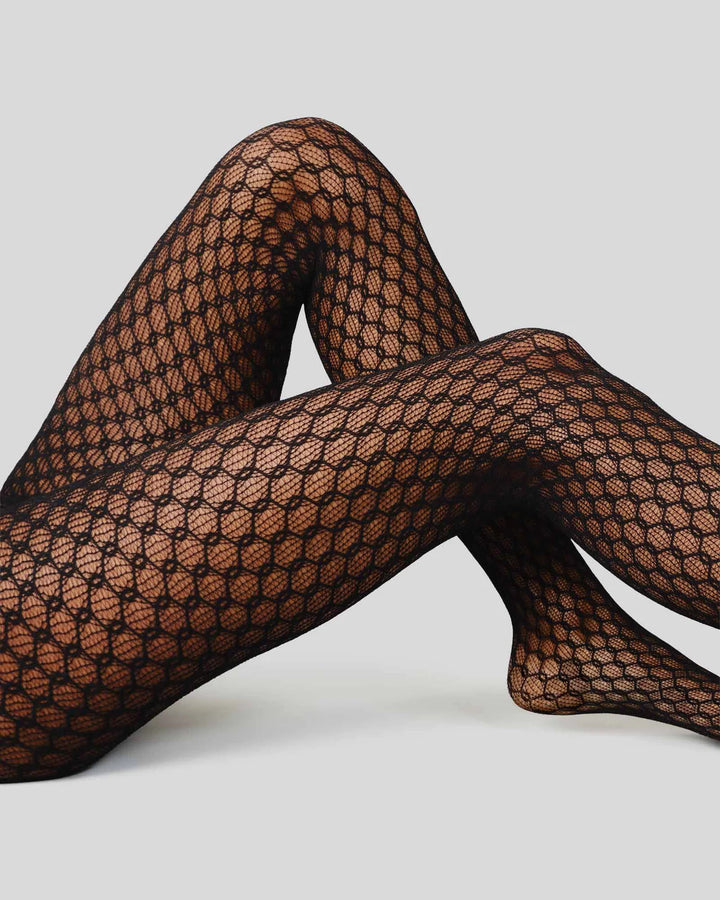 Laura Net Tights, Black