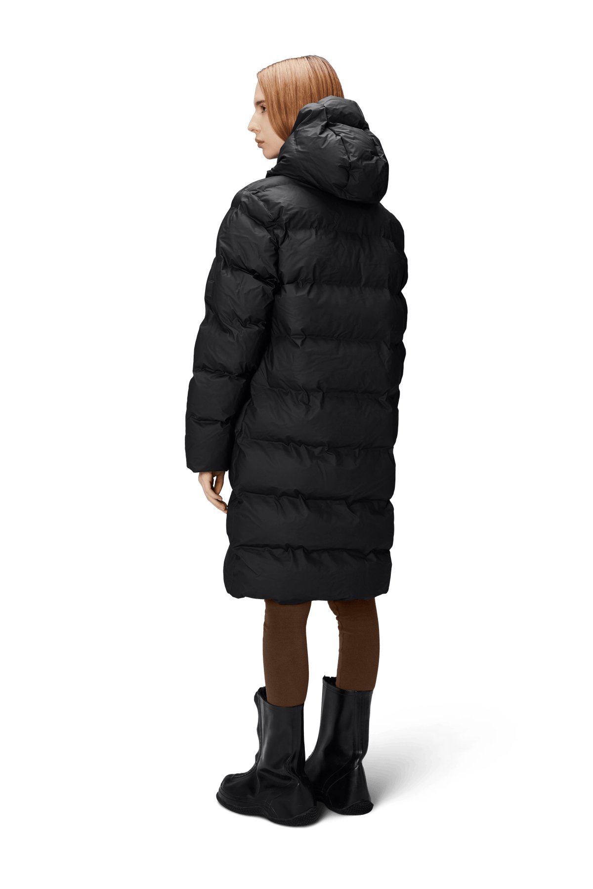 Alta Longer Puffer Jacket, Black