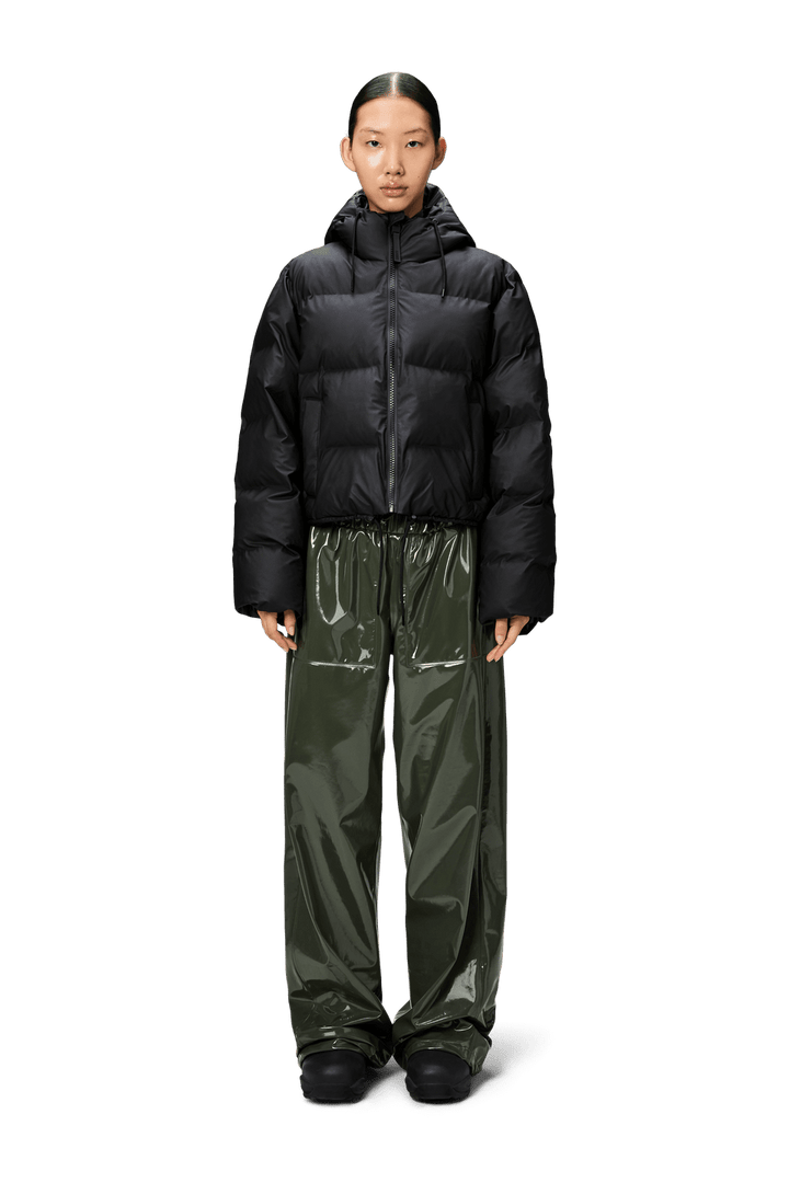 Alta Short Puffer Jacket, Black