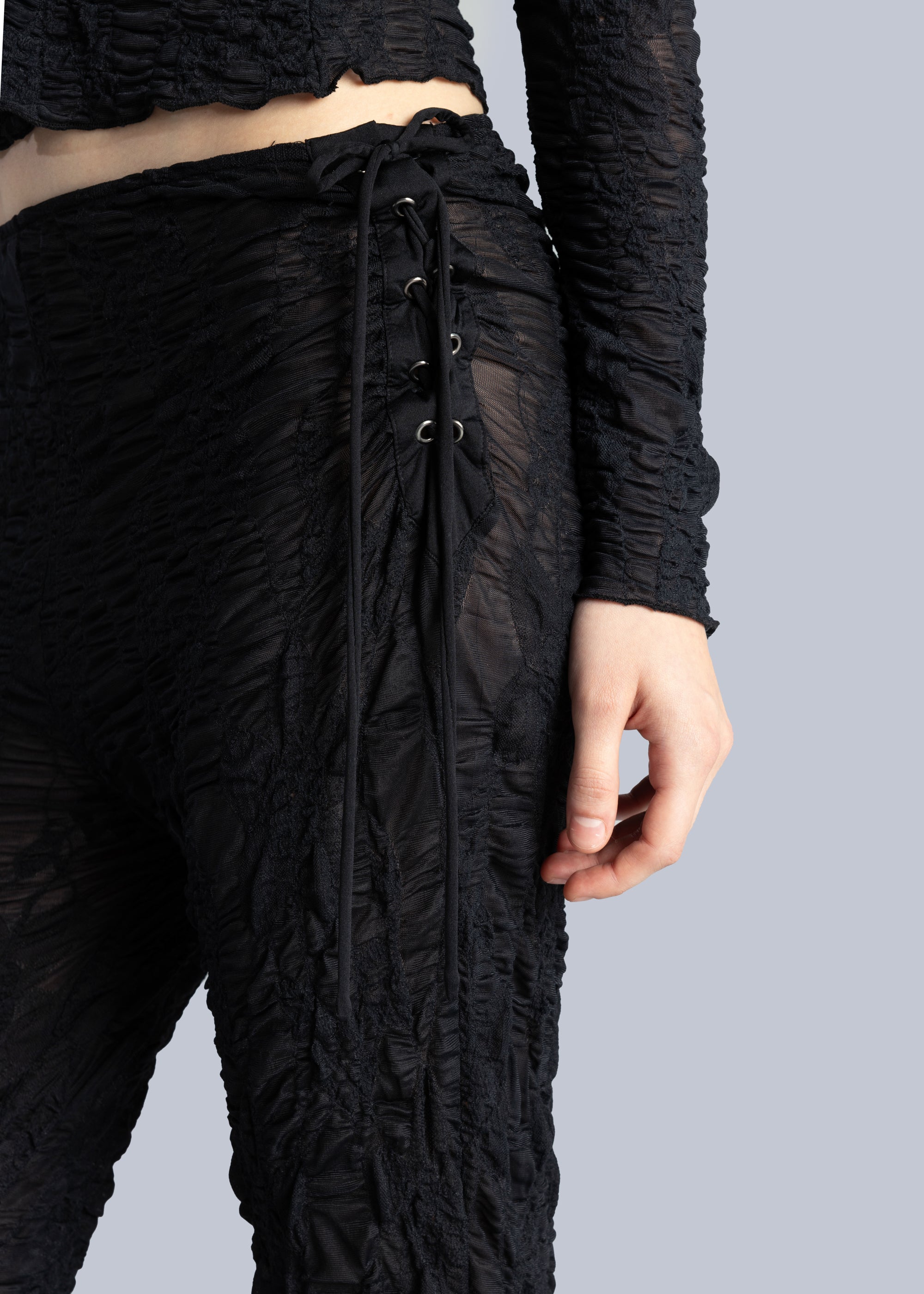 Jacquard Flared Trousers