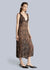 Crinkle Chiffon Midi Dress