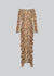Side Gathered Bardot Midi Dress