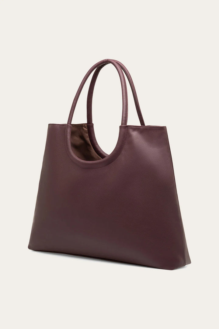 Alberta Leather Bag - Burgundy