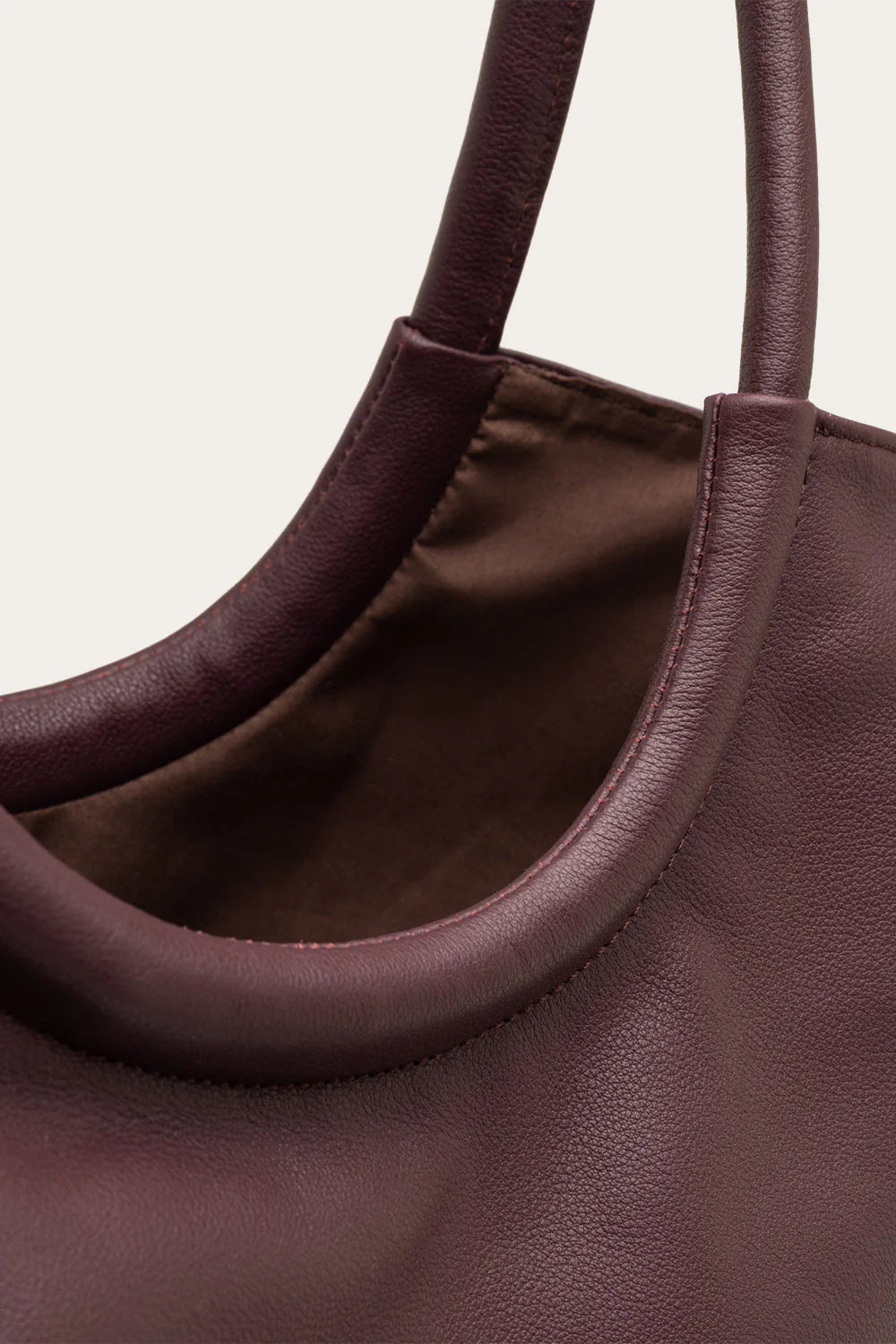 Alberta Leather Bag - Burgundy