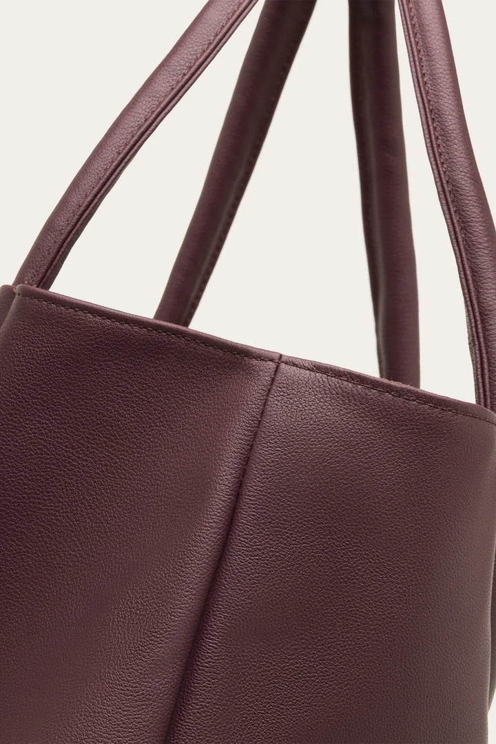 Alberta Leather Bag - Burgundy