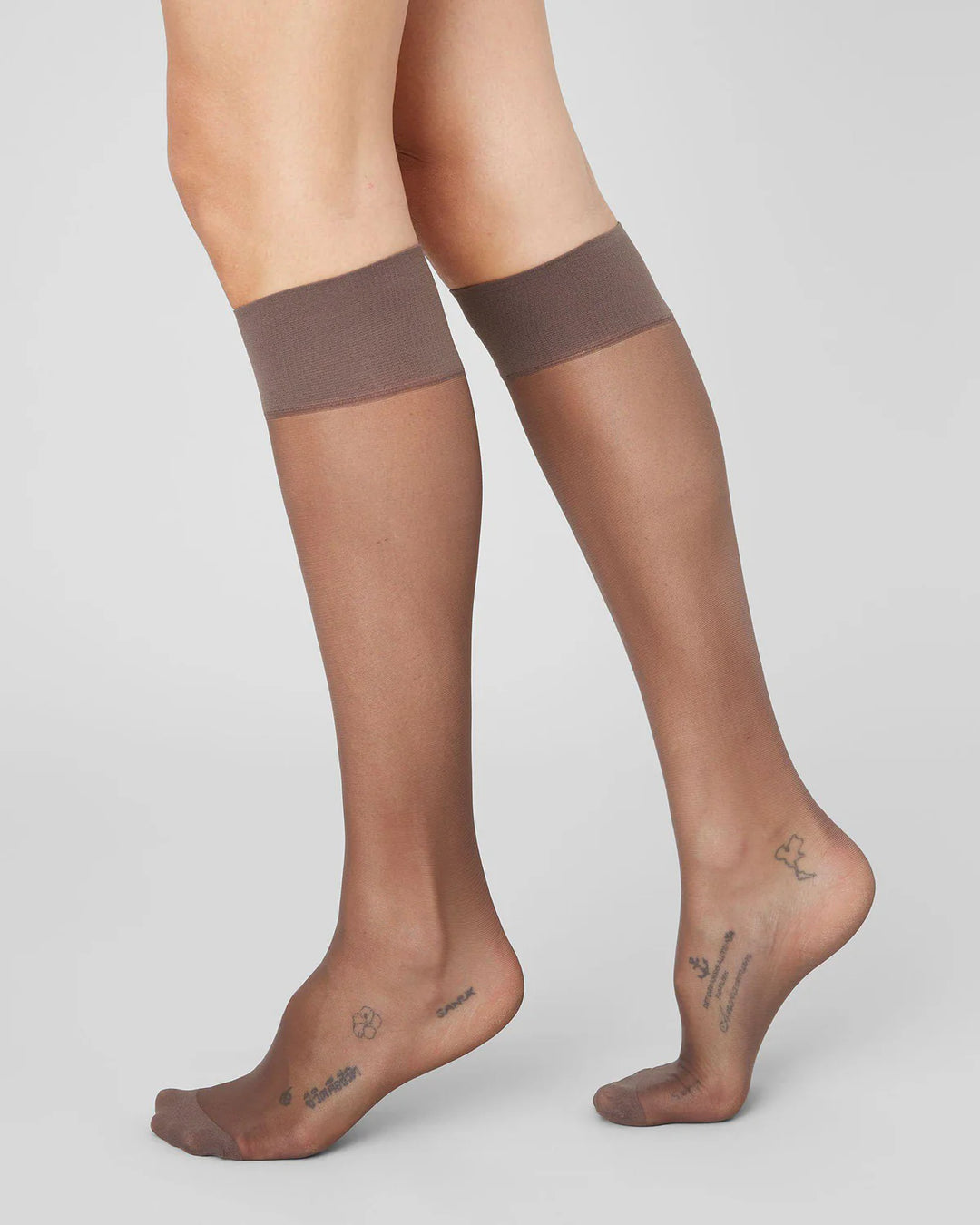 2-Pack Elin Premium Knee-Highs - Dark Brown