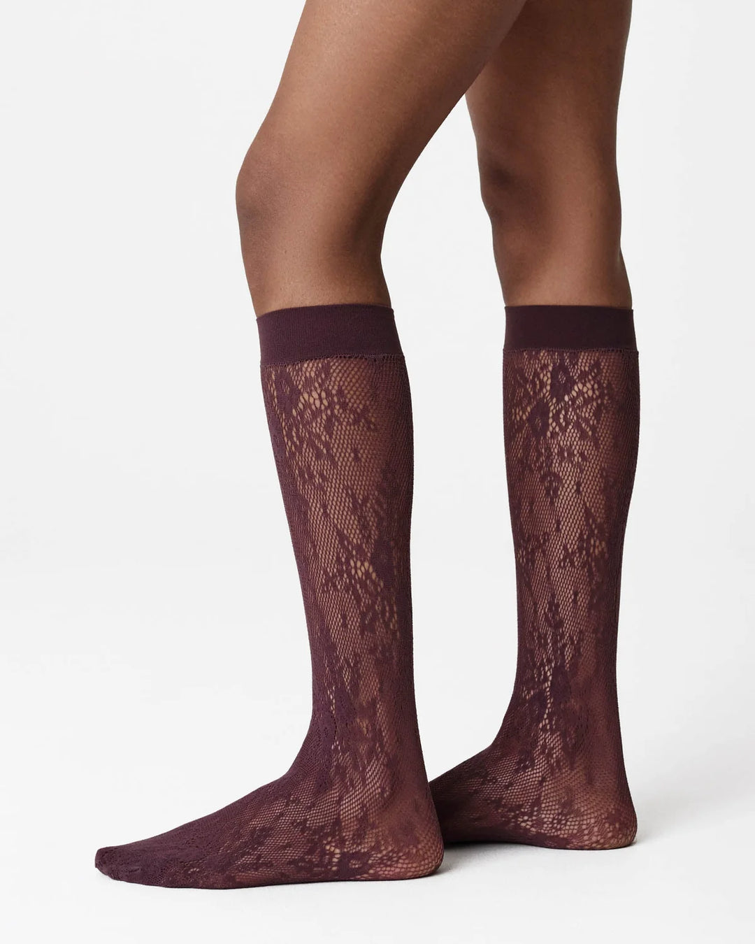 Rosa Lace Knee-Highs - Huckleberry