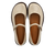 Ballerina spacious fit, Beige