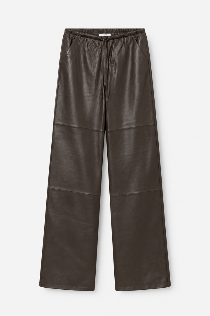 Lana Leather Pants - Chestnut