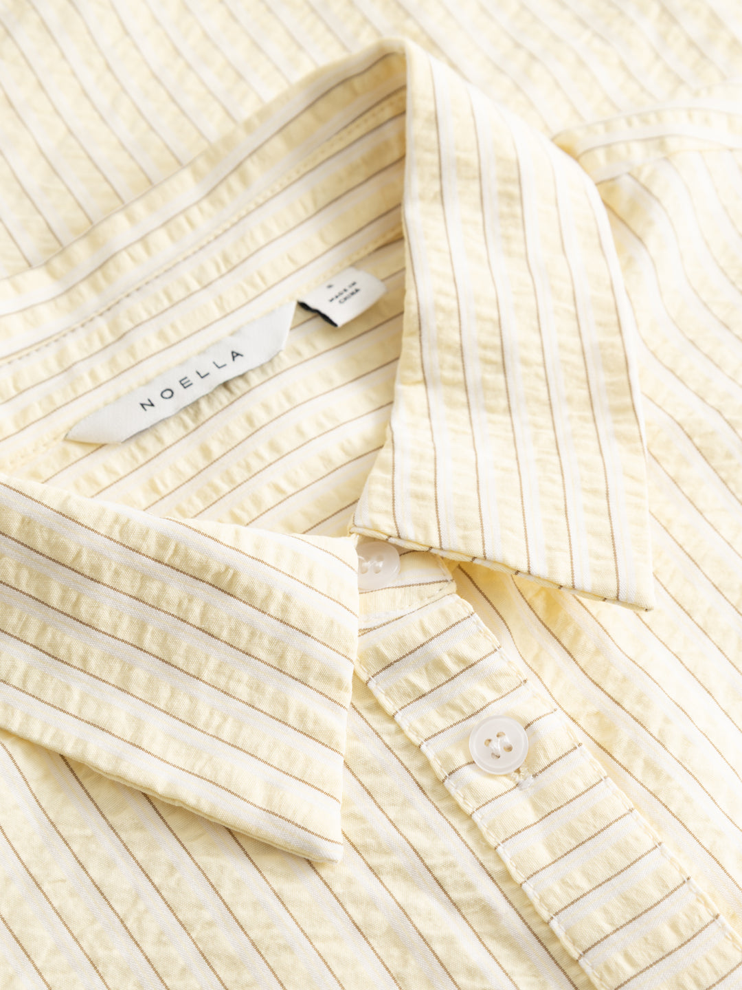 Nila Shirt, Butter Stripe