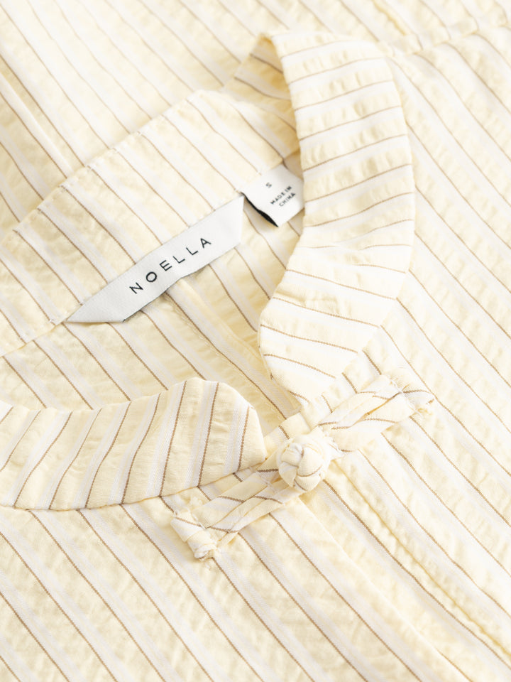 Norma Blouse - Butter Stripe