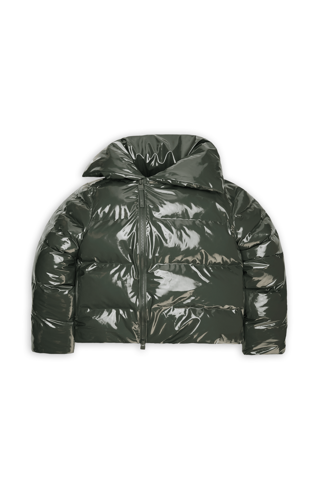 Pre-loved I Alta Vision Short Puffer Jacket, Swamp
