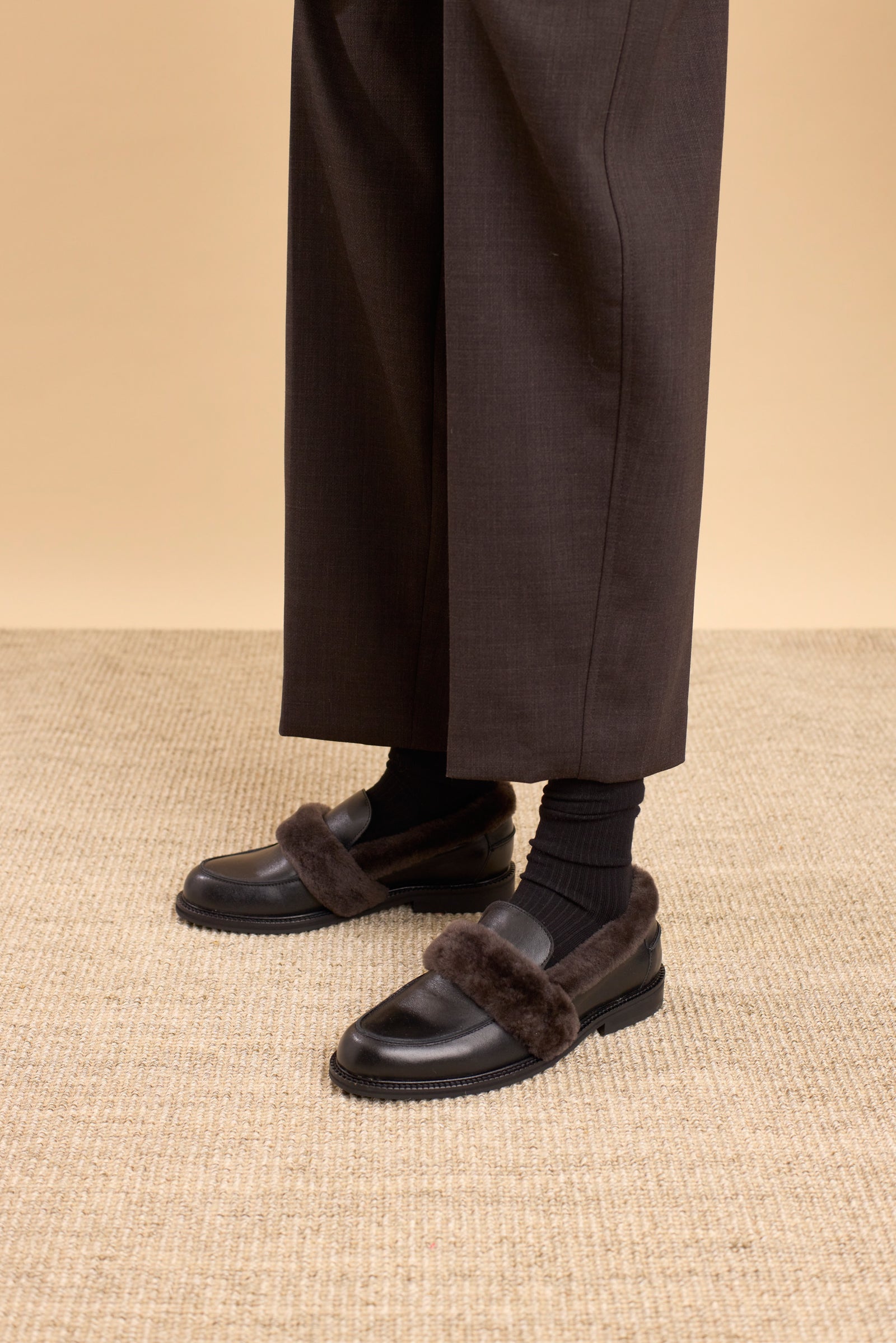 Loafer With Fur detail