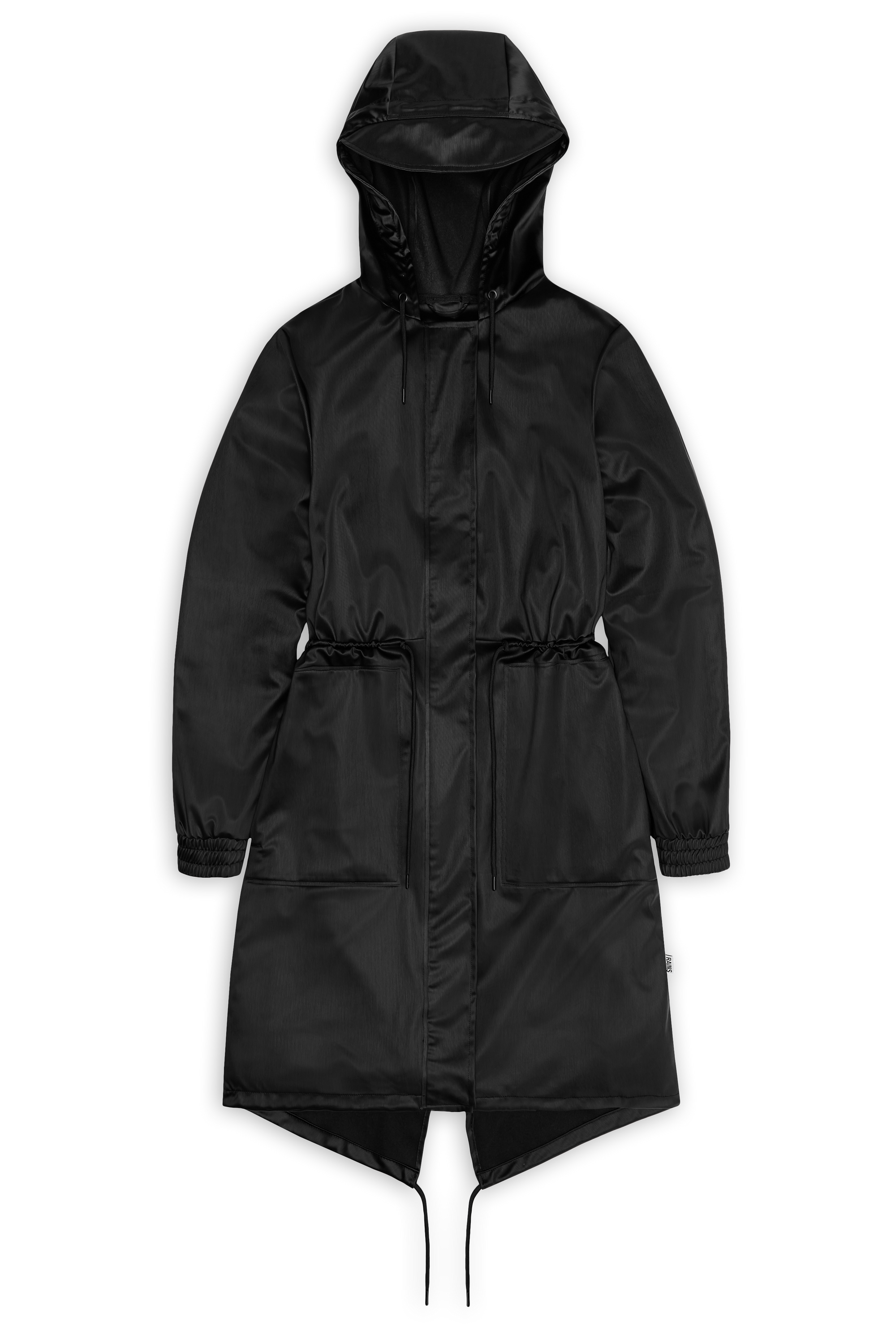 String W Parka, Black Grain