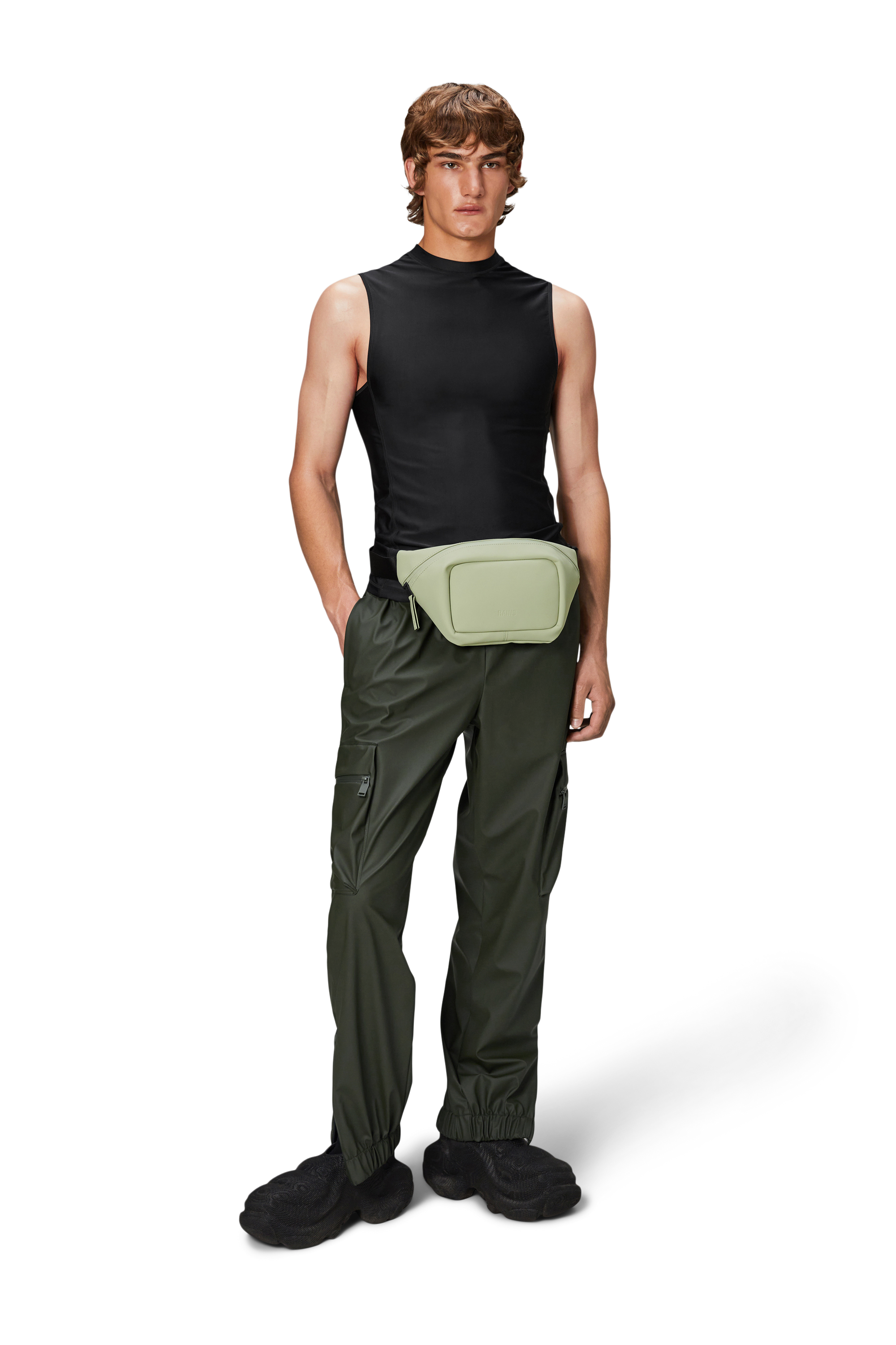 Cargo Rain Pants Regular W3, Green