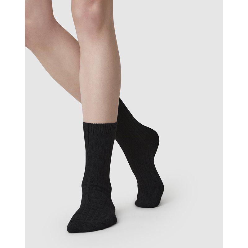 Bodil Chunky Socks, Black