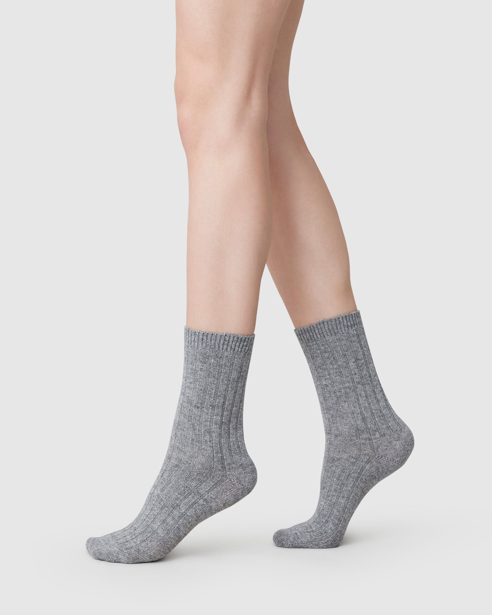 Bodil Chunky Socks, Grey