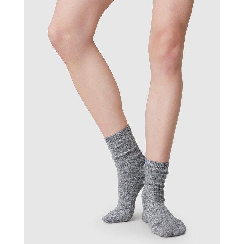 Bodil Chunky Socks, Grey
