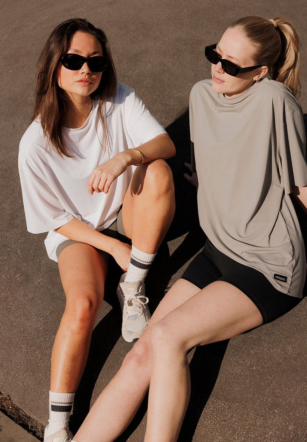 Light Sweat Shorts, White
