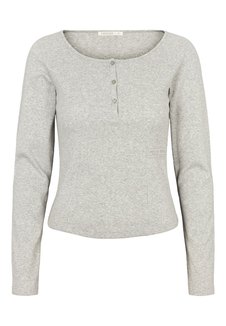 Grandpa Top - Grey Melange