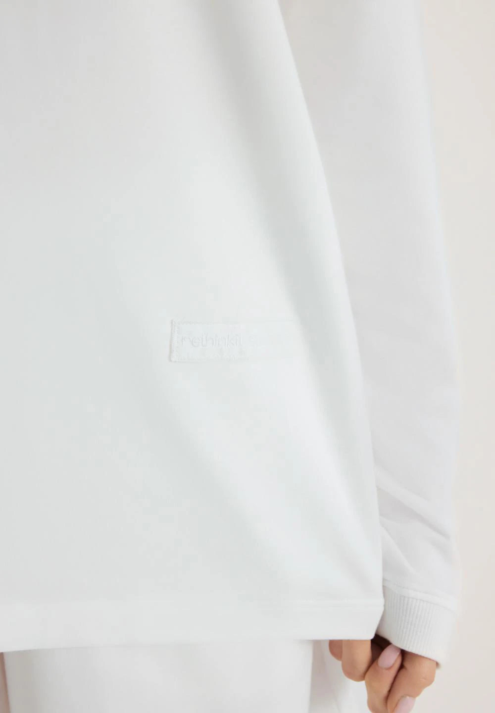 Light Sweat Long sleeve, White