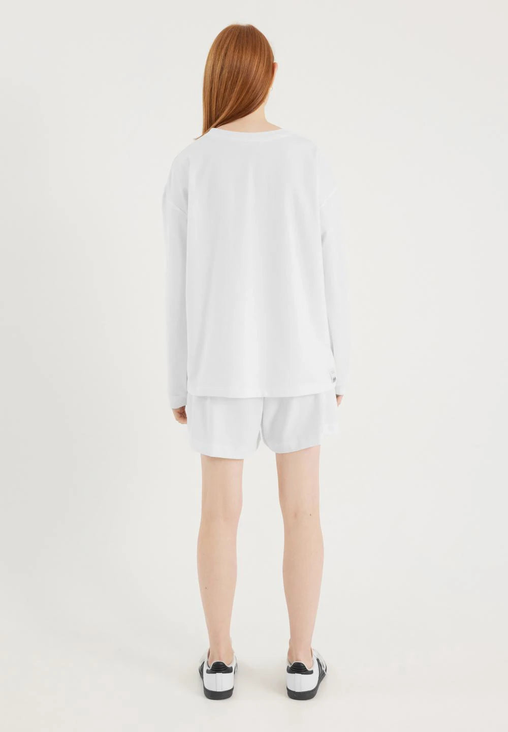 Light Sweat Long sleeve, White