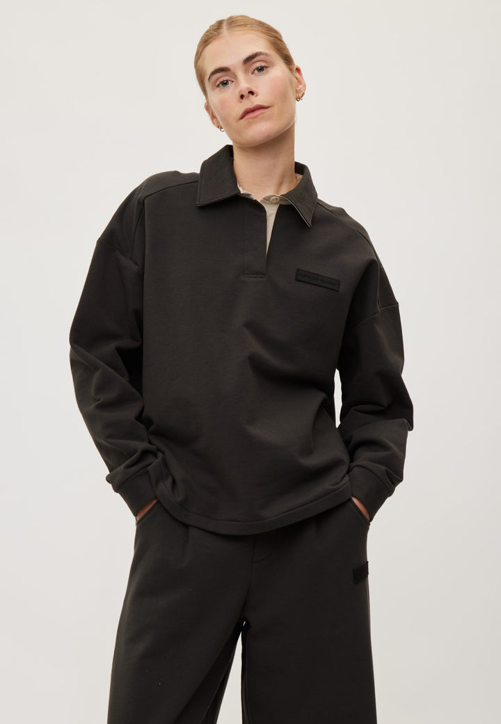 Sweat Shirt Polo One - Almost Black