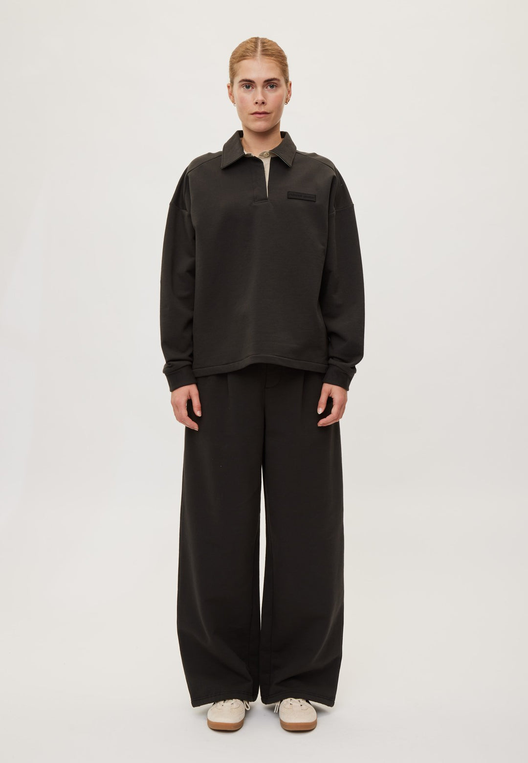 Sweat Shirt Polo One - Almost Black
