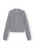 Wool Zip Cardigan Keep Me, Light Grey Melange