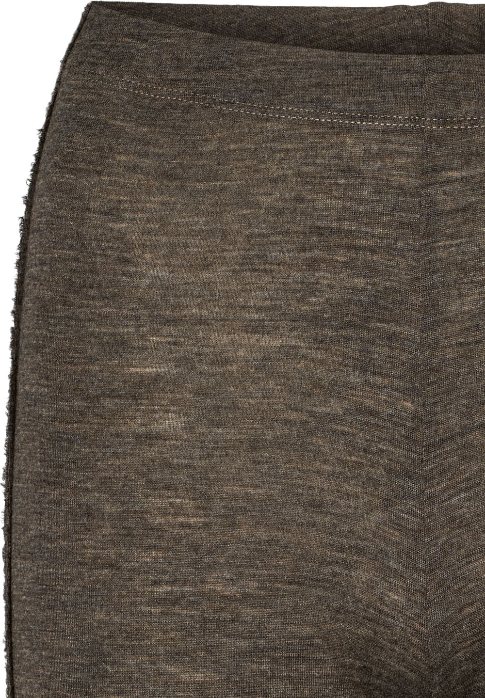 Merino Wool Leggings - Brown Melange