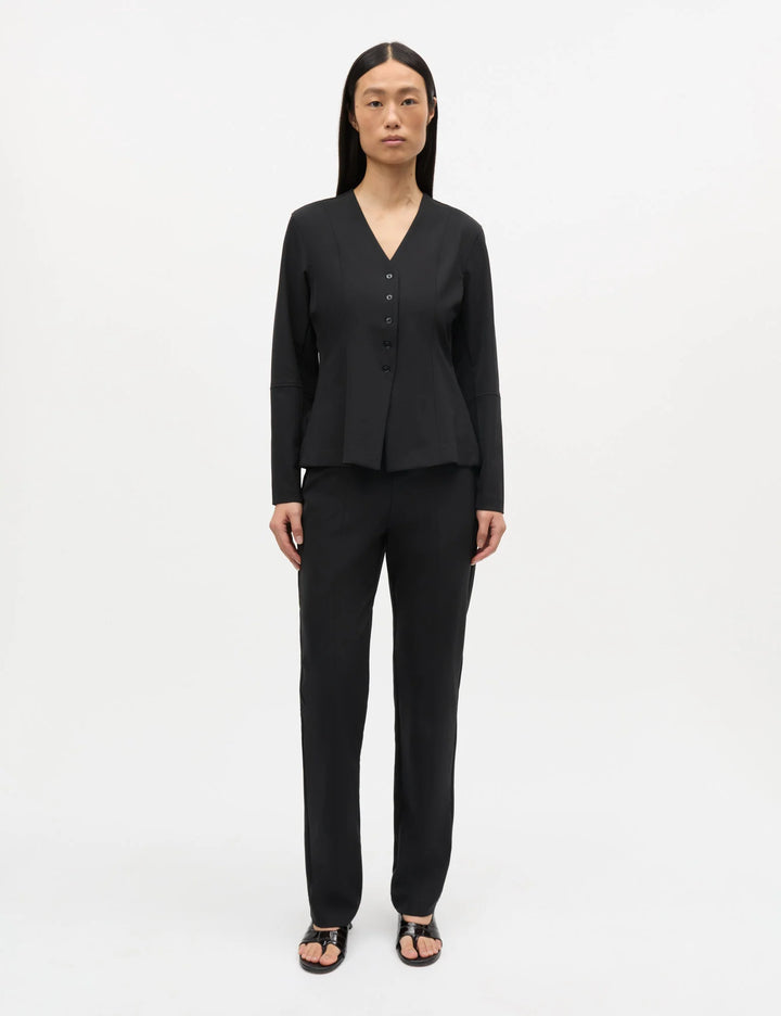 Stretchy Nylon Lyne Pants - Black