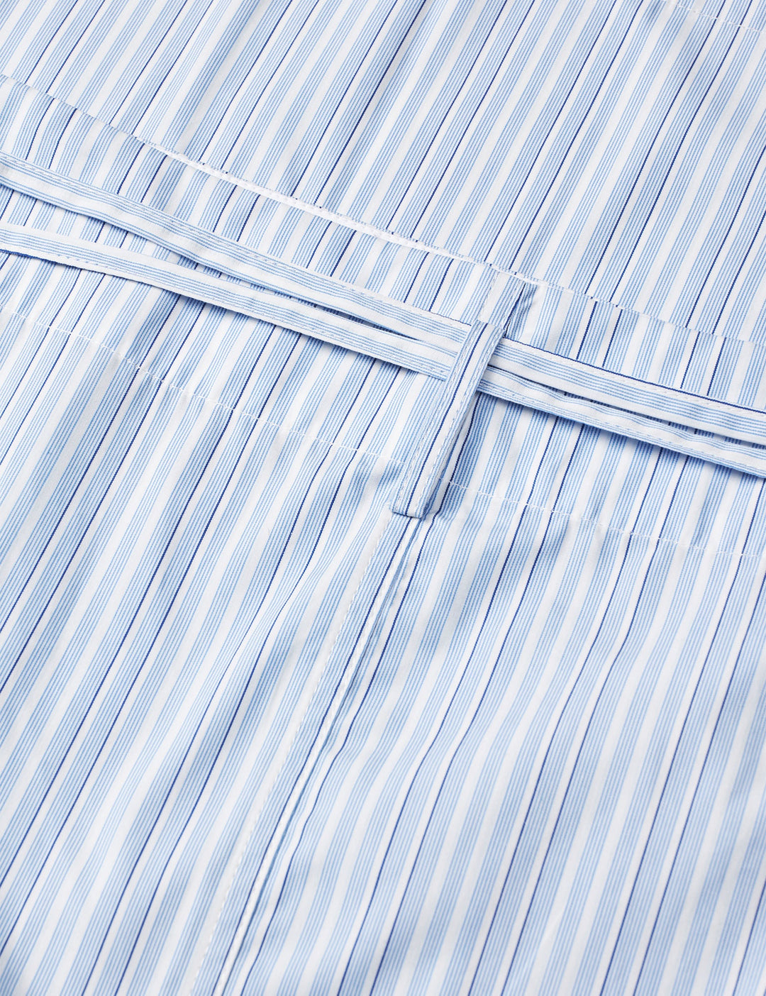 Mia Poplin Wrap Skirt, Pinstripe
