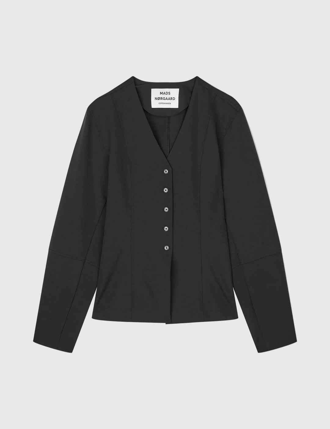Stretchy Nylon Sara Jacket - Black