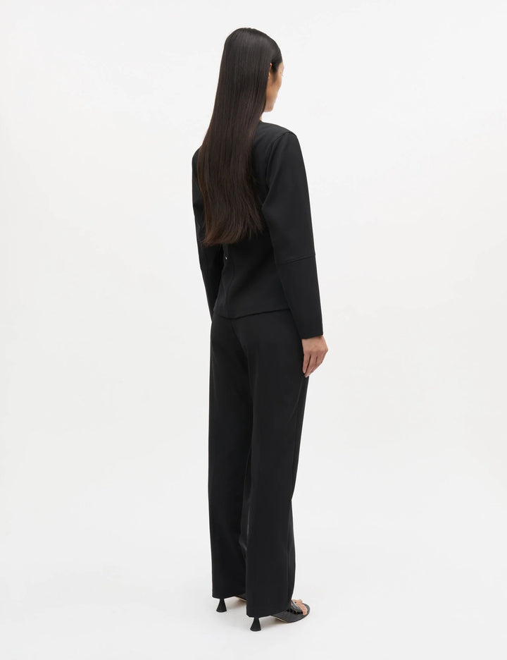 Stretchy Nylon Sara Jacket - Black