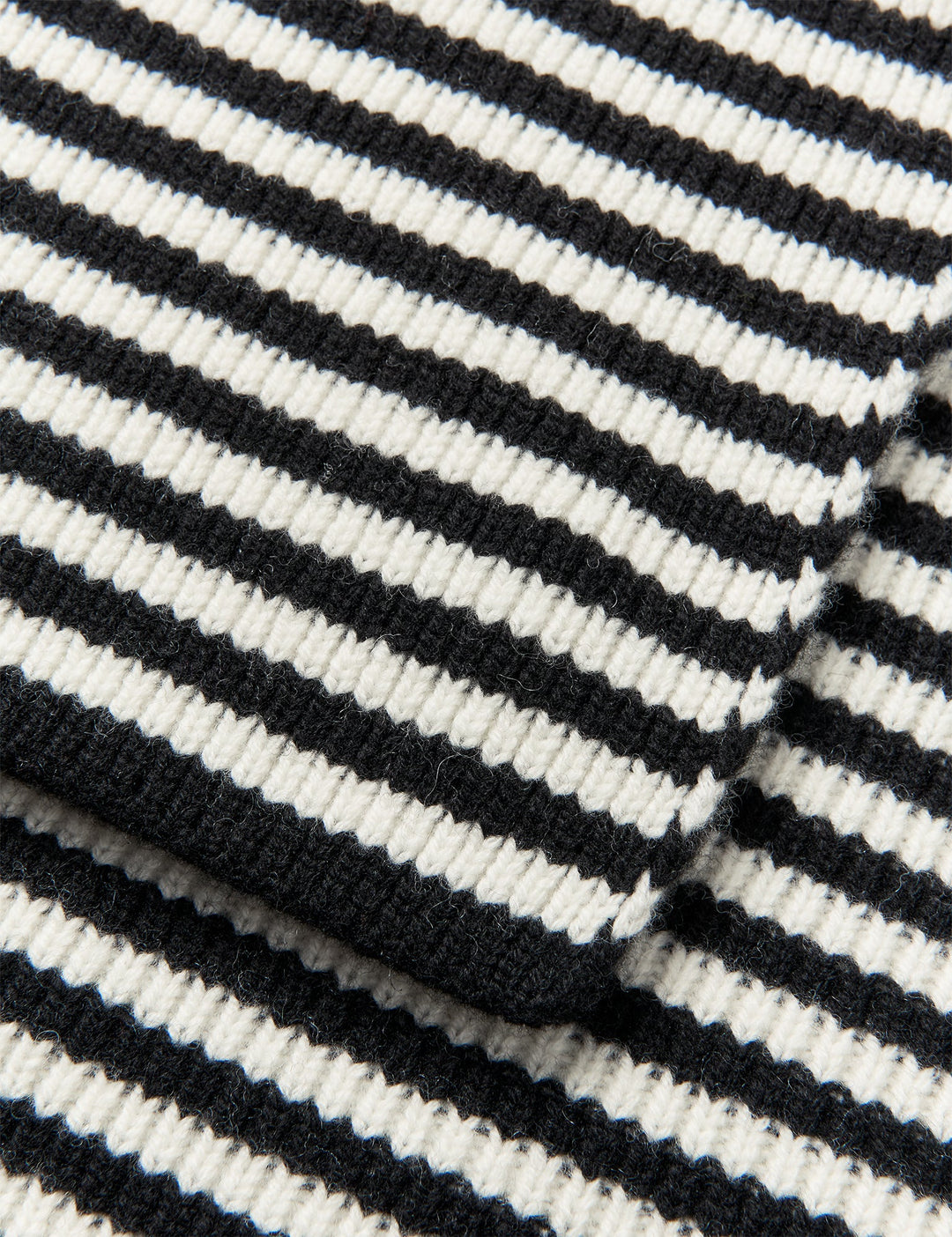 Wool Freja Hooded Scarf - Stripe