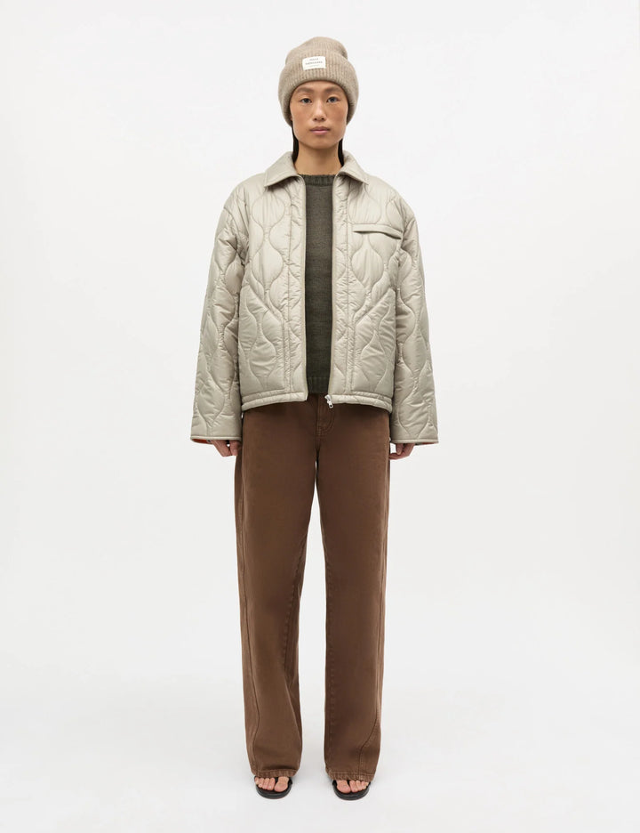 Shiny Ripstop Flora Jacket - Rock