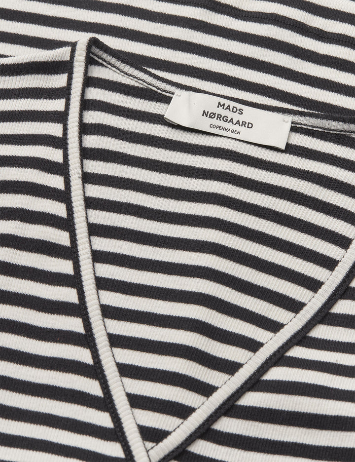 2x2 Cotton Stripe Susi LS Top