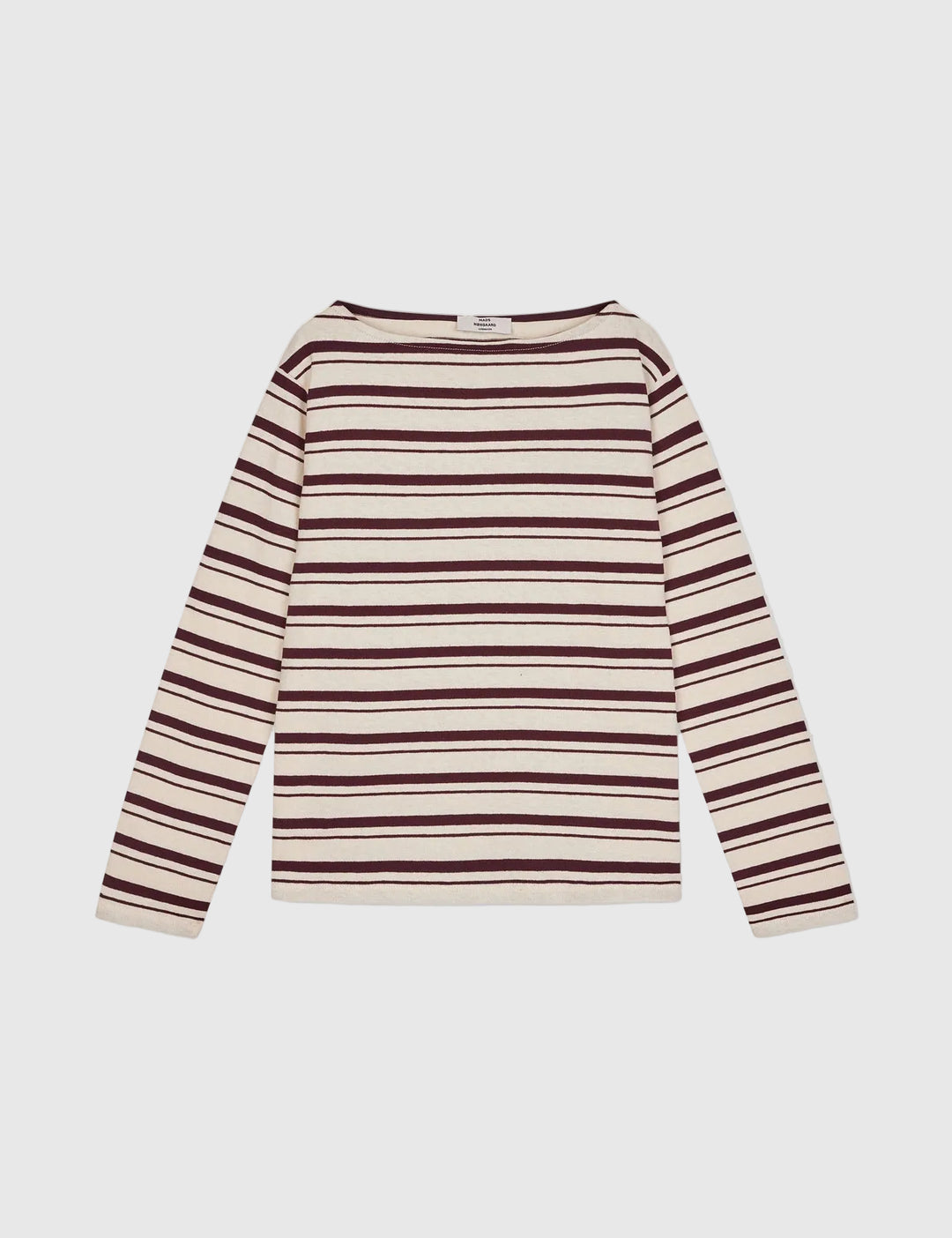 Pablo Gabi Tee LS - Wine Stripe